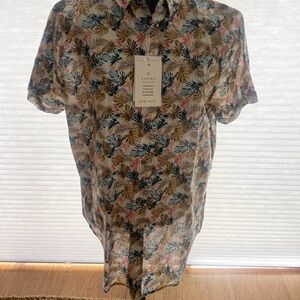 Men's Tropical Print Shirt - Multicolor
